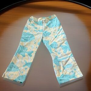 Girls LILLY PULITZER PANTS SIZE 7 Euc